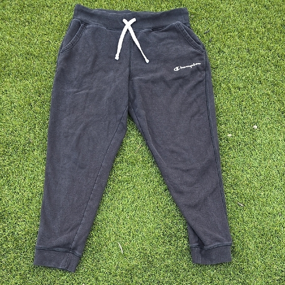 Boys Champion Black Sweatpant Joggers - Picture 1 of 2